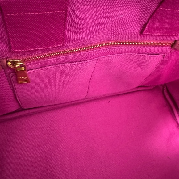 Prada Canapa Pink Extra Large Tote Bag Authentic - Picture 13 of 14